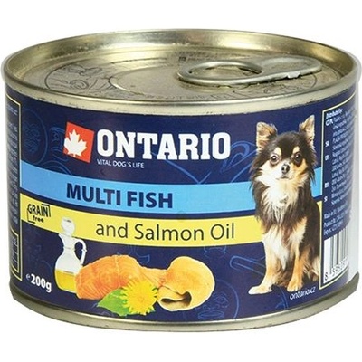ONTARIO Консерва ONTARIO Multi Fish и сьомгово масло - 200г