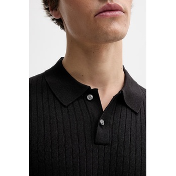 Calvin Klein тениска тип пулове с яка мъжка с вискоза (LV04LG304G)