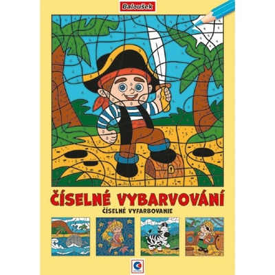 Omalovánka A4 Číselné vybarvování