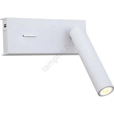ZAMBELIS LIGHTS H74 - LED Аплик LED/3W/230V USB бял (UN0948)