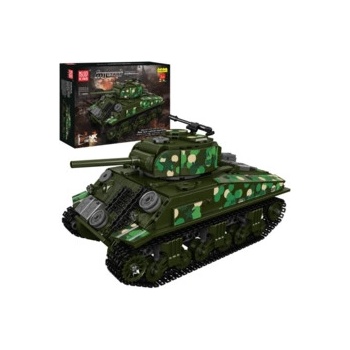 Mould King 20024 Military Americký střední tank M4 Sherman R/C