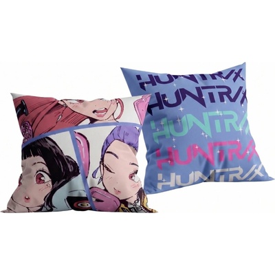 Halantex Vankúš KPop Demon Hunters HUNTR/X Koláž dievčenského tria 40x40