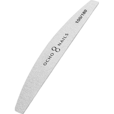 Ocho Nails Pilník na nechty Crescent slim file 100/180 10 ks