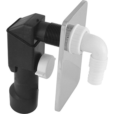 Klum Sifón práčkový podomietkový, ø 40/50 mm, chrómovaný plast