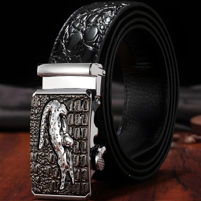 HARAHU Колан ke-8769 - Черен / Сребърен kp8769 (ke-8769)