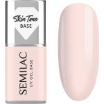 Semilac UV Gel Base Skin Tone Base основен лак за нокти с гел цвят Rose Beige 7ml