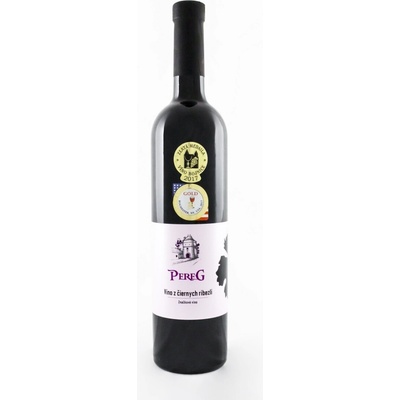 Pereg Rubinus rosé z čiernych ríbezlí 11% 0,75 l (čistá fľaša)