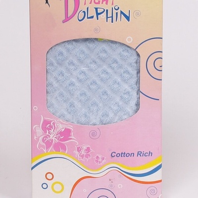 Детски памучен чорапогащник в светлосин цвят