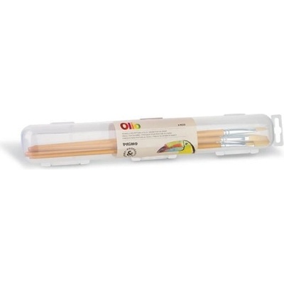 Sada štětců Primo LUX, 5ks (ploché č.2,6,12,20 a kulaté č.10)