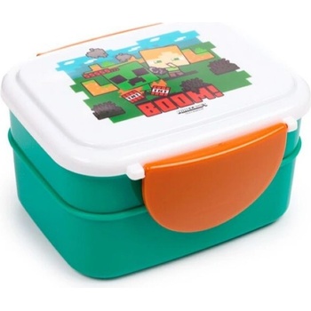 MINECRAFT Кутия за храна Minecraft - Chibi, С прибори (LBOX135)