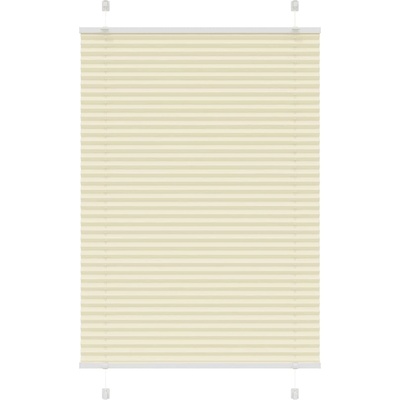 vidaXL Плисирана щора Cream 100x150 cm Ширина на плата 99, 4 cm (4015296)