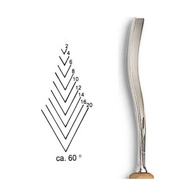 Dláto Stubai tvaru V 60° 5542 – šířka 10mm