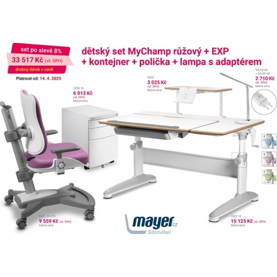Mayer MyChamp Expert dětský set růžový