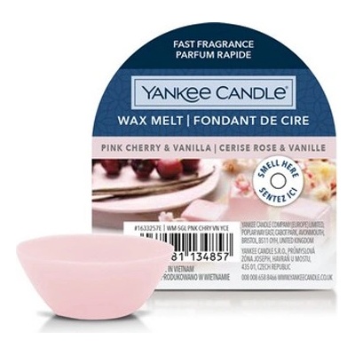 Yankee Candle Pink Cherry amp; Vanilla vonný vosk do aromalampy 22 g