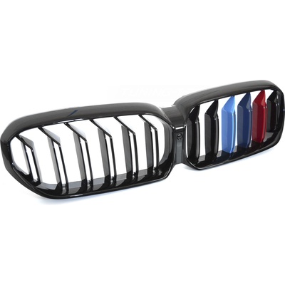 Predná maska BMW G30 / G31 LCI 20-23 Sport Glossy Black Tri-Colour Double Bar