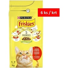 Friskies s hovädzím, kuraťom a so zeleninou 1,7 kg