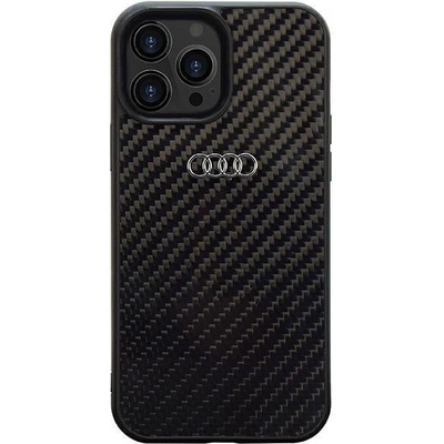 Audi Кейс Audi Carbon Fiber за iPhone 14 Pro 6.1"", черен / черен, твърд, AU (6955250225359)
