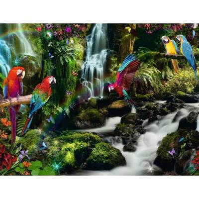 Ravensburger - Puzzle Parrots in the jungle - 2 000 piese