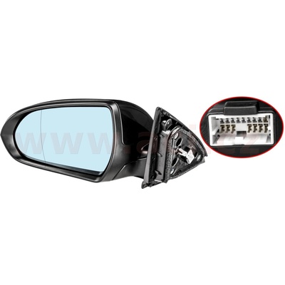 zpětné zrcátko el. ovládané vyhřívané asférické pro lak auto sklápění (8 pinů) L 8254817