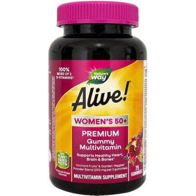 Nature's Way Alive Women's 50+ Premium Gummies, 75 таблетки, Nature's Way (15899)