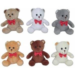 SUN-DAY Teddy bear with a bow 6 colors