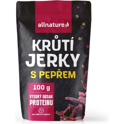 Allnature Turkey pepper Jerky sušené mäso 100 g
