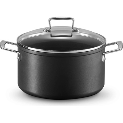 Le Creuset Съдове за готвене TOUGHENED 24 см, 6 л, черен, алуминий, Le Creuset (LECR51111240010502)