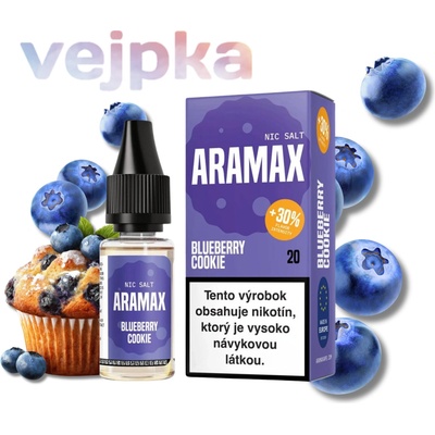 Aramax Salt Blueberry Cookie 10 ml 10 mg