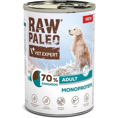 Raw Paleo Monoproteínové krmivo pre dospelých psov Kangaroo 400 g