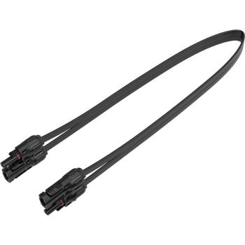 EcoFlow Super Flat MC4 Cable - плосък удължителен кабел за свързване на EcoFlow Microinverter към EcoFlow соларни панели (50 см) (черен)