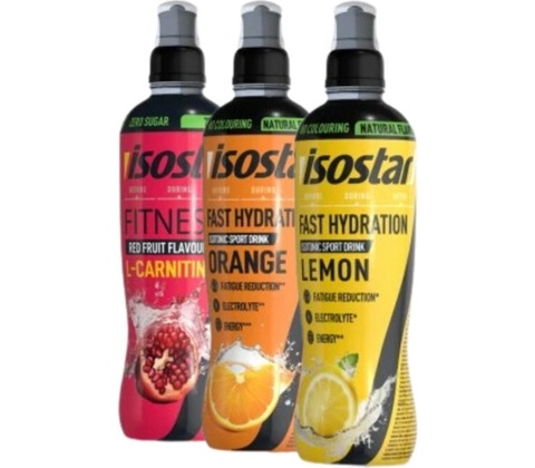 Isostar Hydrate a perform sports cap + L-carnitine 500 ml od 59 Kč
