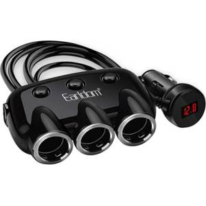 Earldom Зарядно устройство за кола Earldom ES-CS1, Разклонител, 2xUSB F, 3x12/24V, Различни цветове - 40207