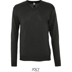 SOL'S galaxy / Мъжки пуловер с v-образно деколте - черен s (25950000201)
