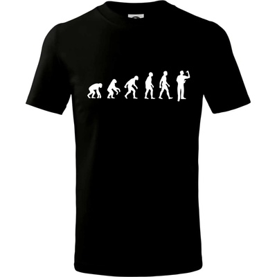 Evolúcia šípky tričko detské čierna