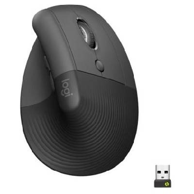 Logitech Lift Right Vertical Ergonomic Mouse, black - 910-006473