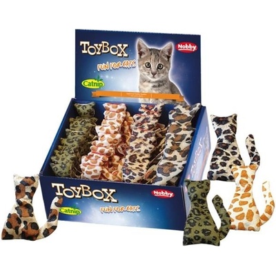 Nobby Hračka cat textil kočka 9cm display 40ks