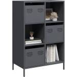 vidaXL Висок шкаф, антрацит, 68x39x103, 5 см, стомана (851408)