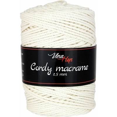 Vlna - Hep Cordy macrame 2,5 mm 8171 smetanová