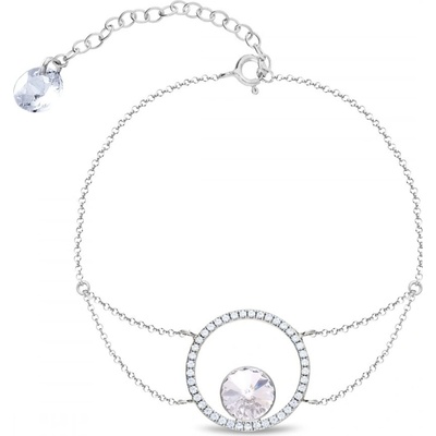 Spark stříbrný čirý se Swarovski Elements Orbita BCD1122SS39C Krystal