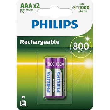 Image 1 of Philips AAA 800 mAh R03B2A80/10