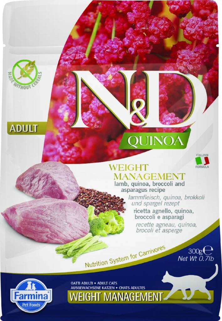 Farmina N&D QUINOA Weight Management Hundefutter – Lamm, Brokkoli, Spargel, Für Erwachsene Hunde