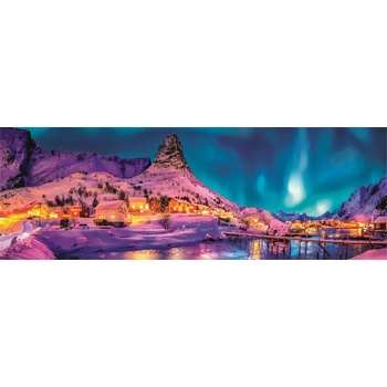 Image 1 of Clementoni - Puzzle Colorful night over Lofoten Islands - 1 000 piese