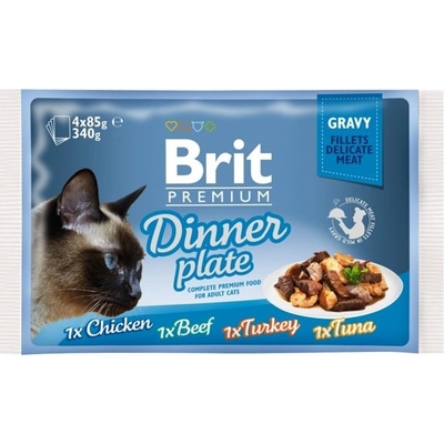 Samohýl Premium Cat Gravy Dinner Plate 4 x 85 g