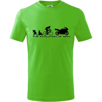 Evolution of man Supersport tričko detské Apple Green