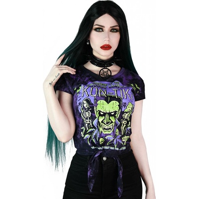 Killstar Kon Tiki Tie Dye Čierna