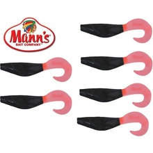 MANN'S Action Shad Black Fire Tail 6cm 6ks