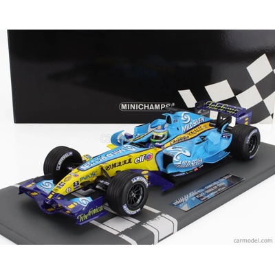 Minichamps Renault F1 R26 Team Mild Seven Renault F1 N 2 3rd China Gp 2006 Giancarlo Fisichella Světle Modrá Žlutá 1:18