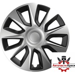 Versaco Тасове за джанти 14'' Versaco Stratos Silver / Black (56022) - avtochastikrasi