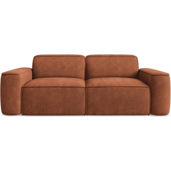 makamii Теракотен шенилов диван 204 cm Omao - Makamii (OMAO_3S_61_P1_C8)
