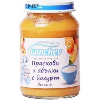 Ганчев пюре десерт праскови и ябълки с йогурт - 190 г
